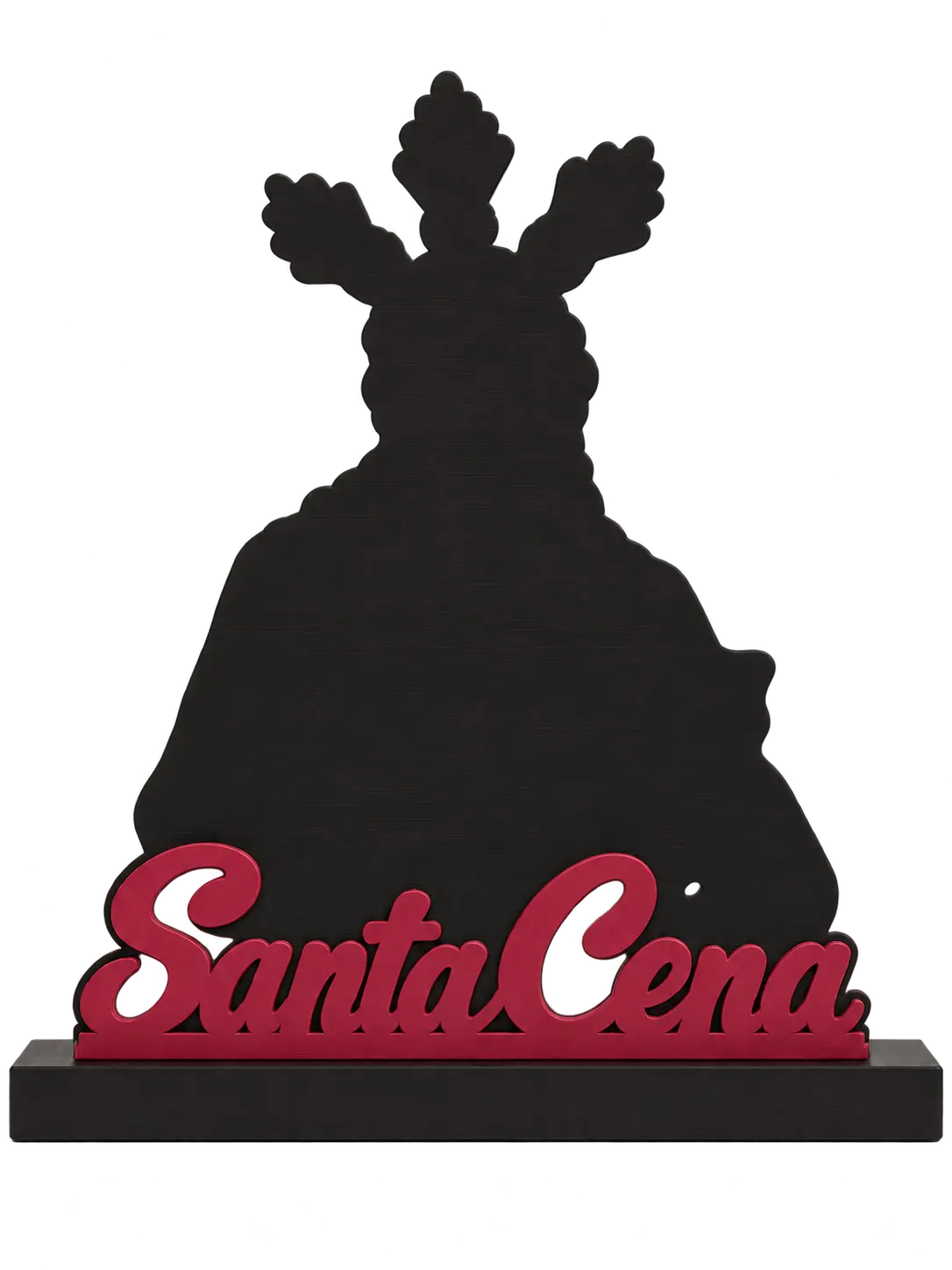 Señor de la Santa Cena con peana, recreación digital con el nombre burdeos